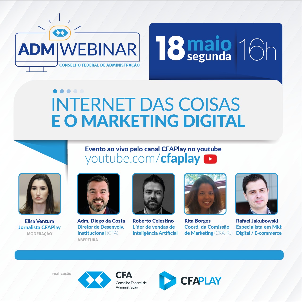 CFA realiza webinar com o tema Internet das Coisas e Marketing Digital dia 18