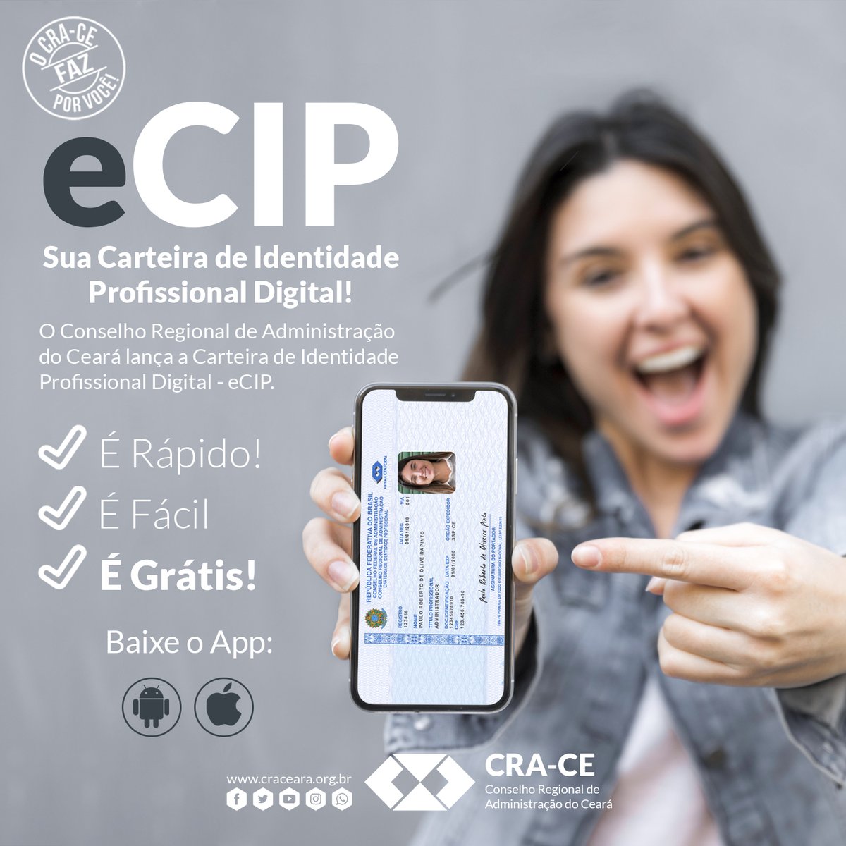 Já baixou sua Carteira de Identidade Profissional digital?