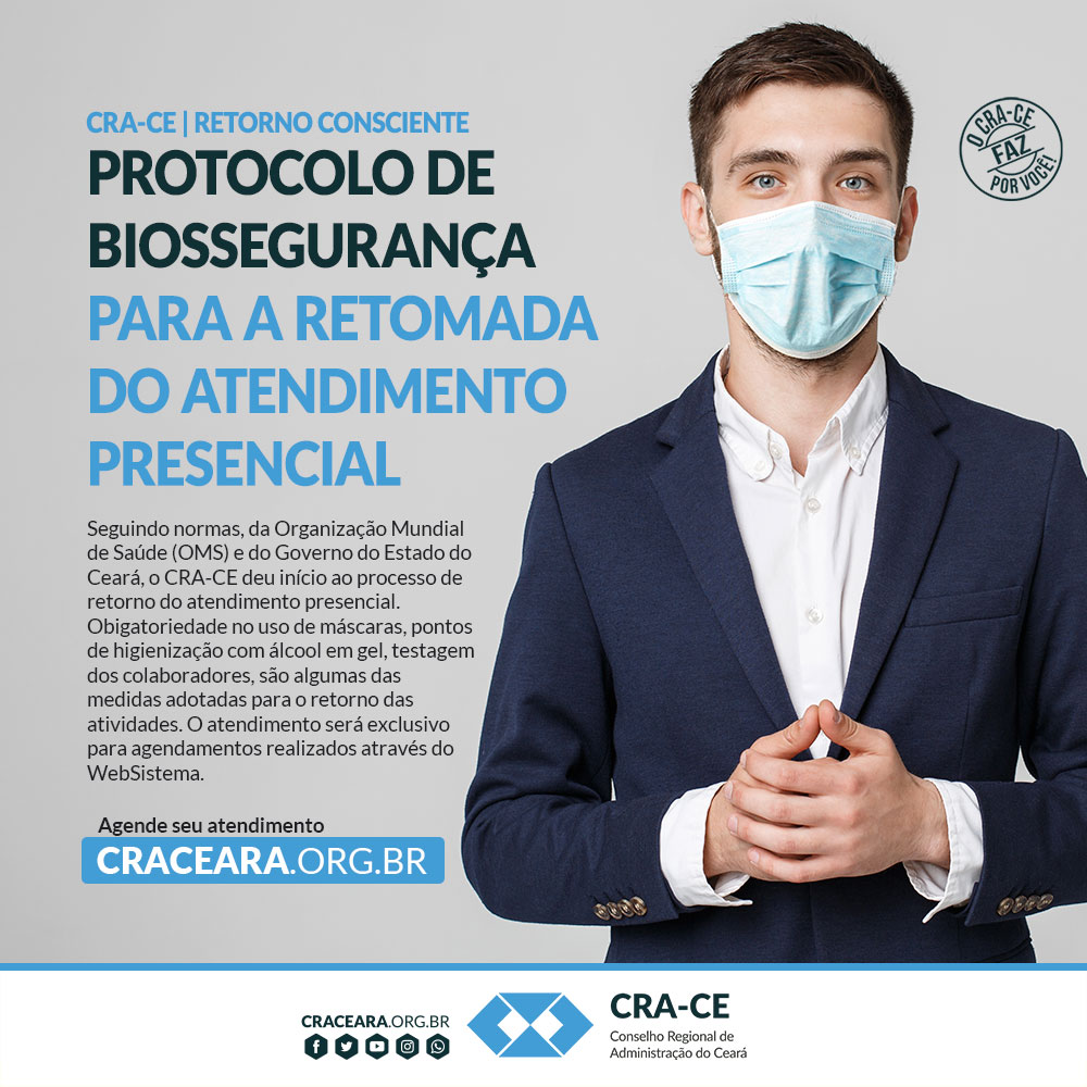 CRA-CE iniciará retomada gradual das atividades a partir de segunda-feira (22/06)