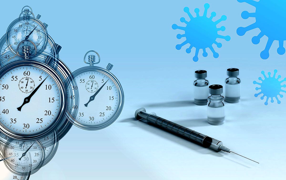 Administração, vacina e esperança