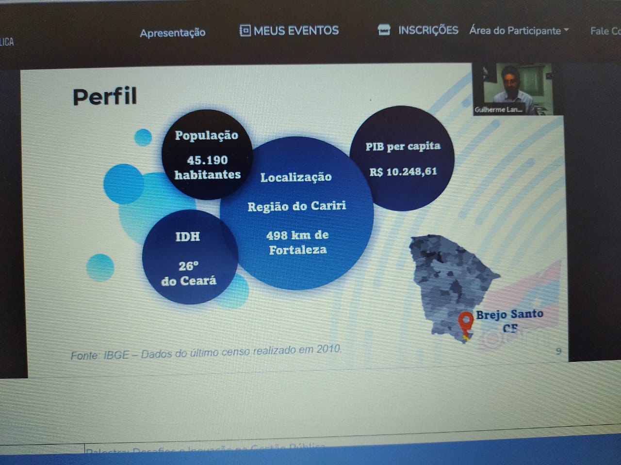 Começa agora palestra de Guilherme Landim no Fogesp