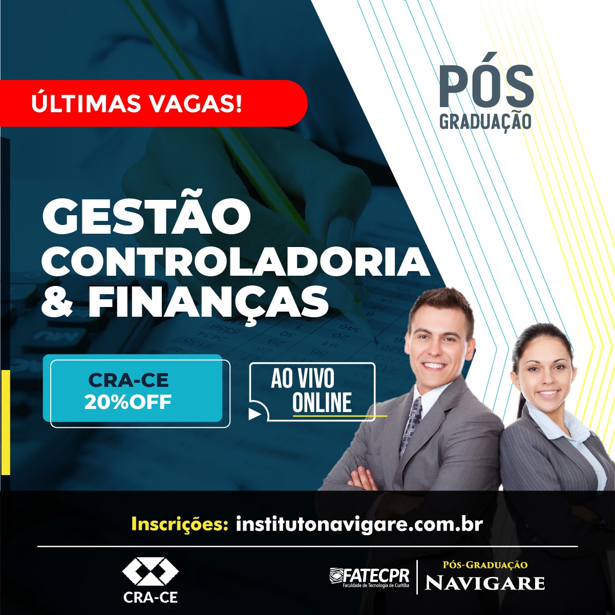 20% de desconto em pós-graduação exclusivo para registrados no CRA-CE