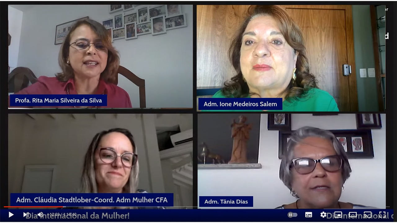 Administradoras celebram o Dia Internacional da Mulher em webinar