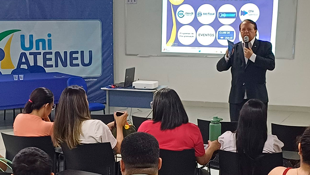 Adm. José Albuquerque Costa ressalta protagonismo dos profissionais de Administração em palestra do CRA-CE no UniAteneu Harmony